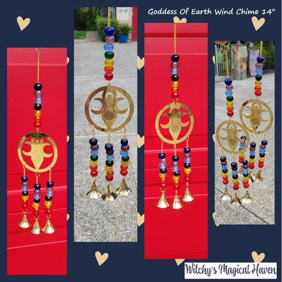 Goddess of Earth Brass Wind Chime - Picture 1 of 1